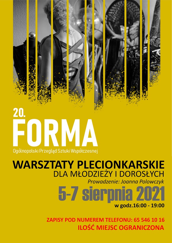 PLAKAT WARSZTATY PLECIONKARSKIE FORMA strona