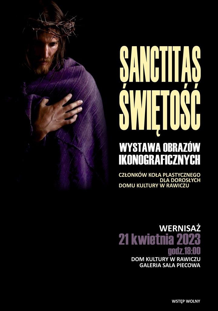 PLAKAT WYSTAWA SANCTITAS