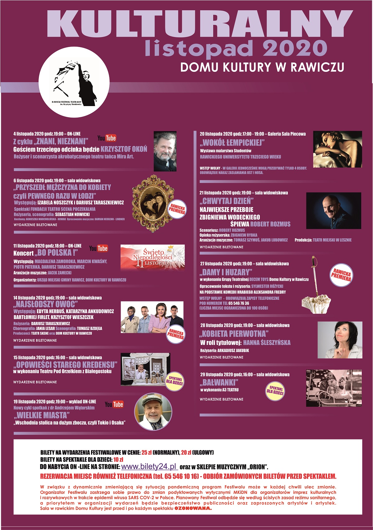 KULTURALNY LISTOPAD 2020