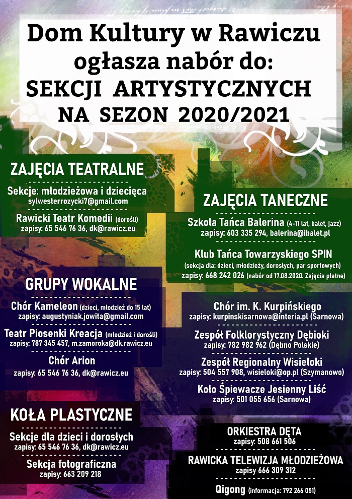 plakat sekcje 2020